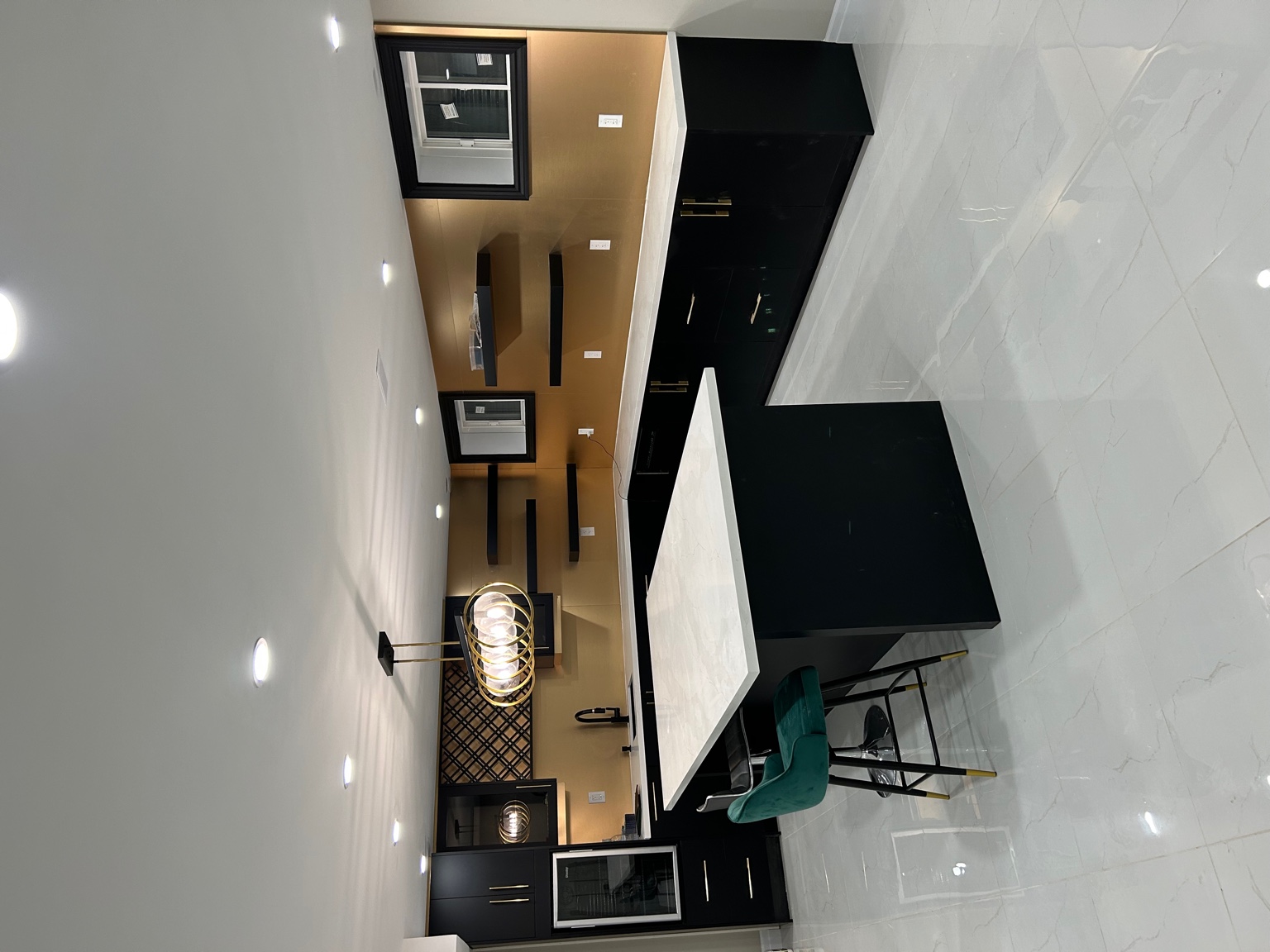 Luxury black and gold kitchen, Kitchener