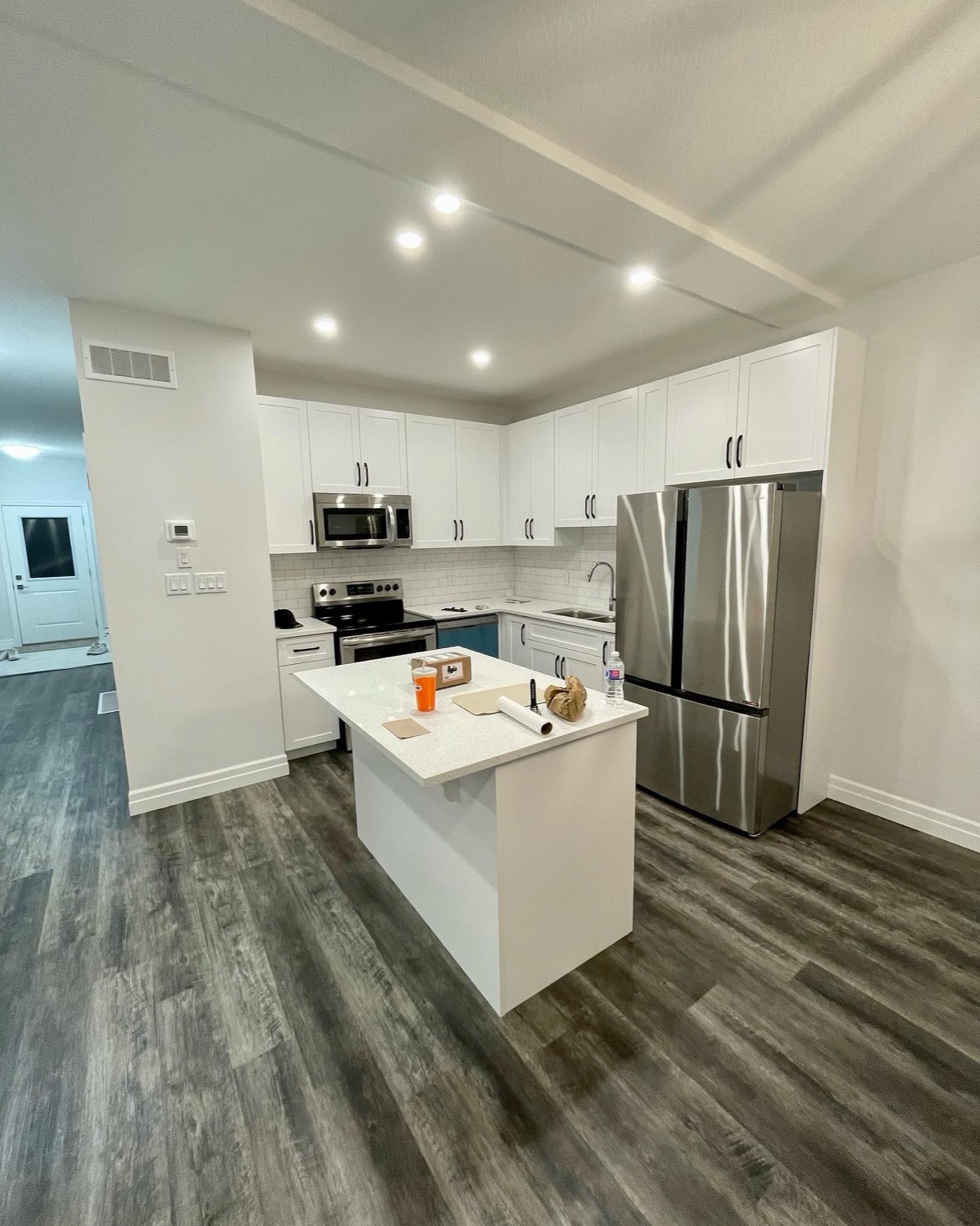 Bright white kitchen renovation